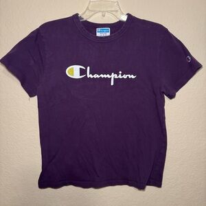 Champion Purple Crewneck Tee